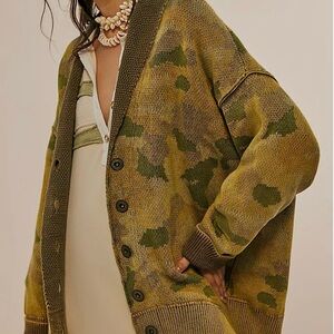 Camouflage Knit Women's Sweater